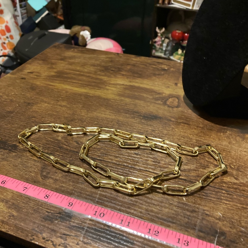 Bellezza gold over bronze necklace and bracelet set - Picture 6 of 12